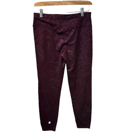 Sweaty Betty All Day Embossed 7/8 Length 24" Leggings Size Medium - Picture 2 of 4